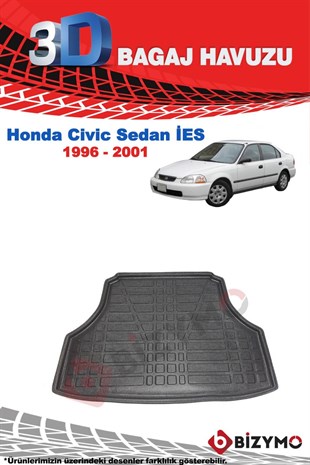 Honda Civic Sedan (ies) 1996-2001 3D Bagaj Havuzu Bizymo